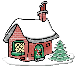 250x220 Christmas Village Clipart