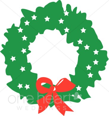 366x388 Gallery For Clip Art Christmas Wreath Black And White Image