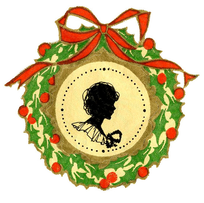 654x650 Vintage Christmas Clipart