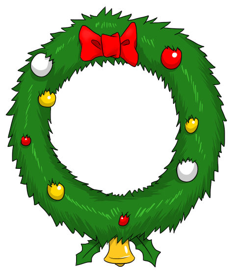 481x572 Animated Christmas Wreath Clip Art Merry Christmas Amp Happy New