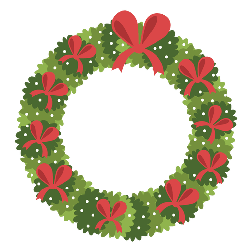 512x512 Christmas Wreath Red Bows Icon 3