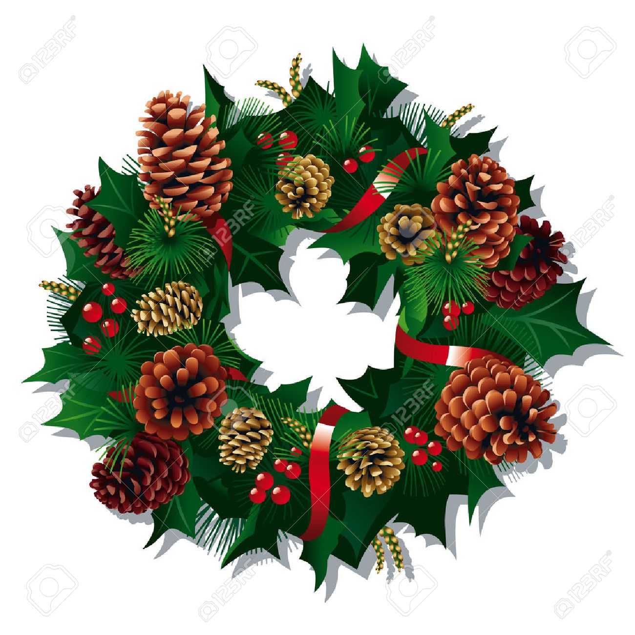 1300x1300 Images Christmas Garland Clipart