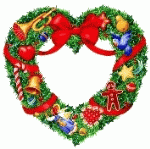 150x149 Clipart Of Christmas Wreaths Amp Garlands