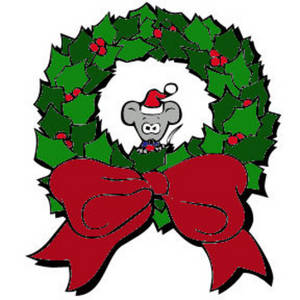 300x300 Free Christmas Clipart Wreaths