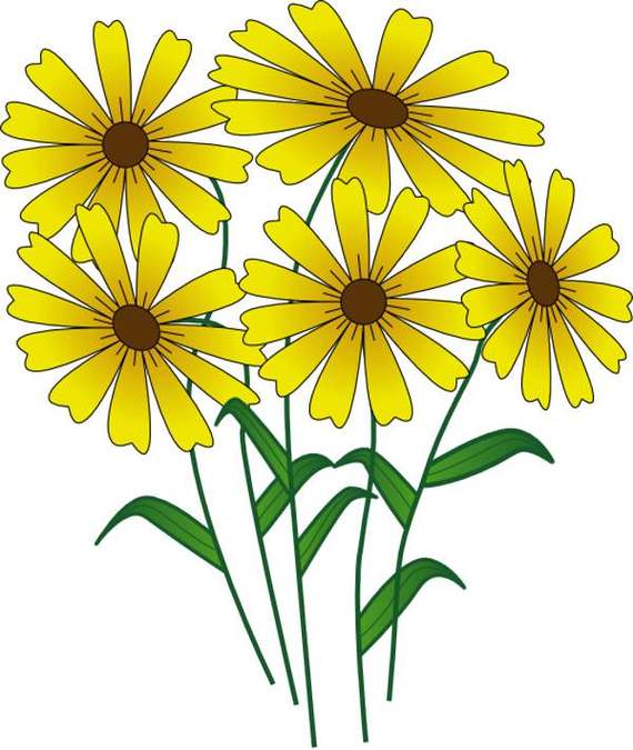 570x675 Yellow Flower Clipart Flowe