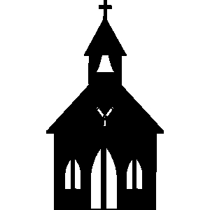 300x300 Little Church Line Art Free Clip Art Image 6 3