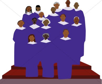 388x319 Choir Singers Clipart