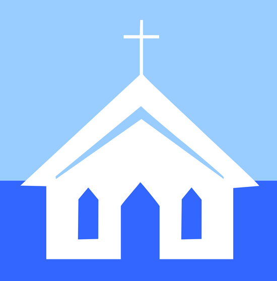 550x558 Church Building Clipart