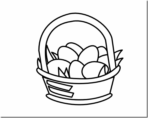 504x404 Easter Black And White Clipart
