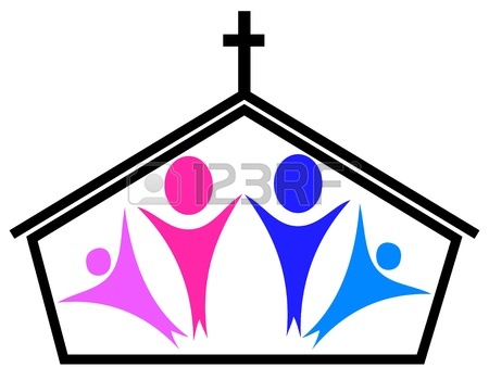 450x338 Church And Family Royalty Free Cliparts, Vectors, And Stock