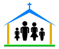 192x160 Church Family Clipart
