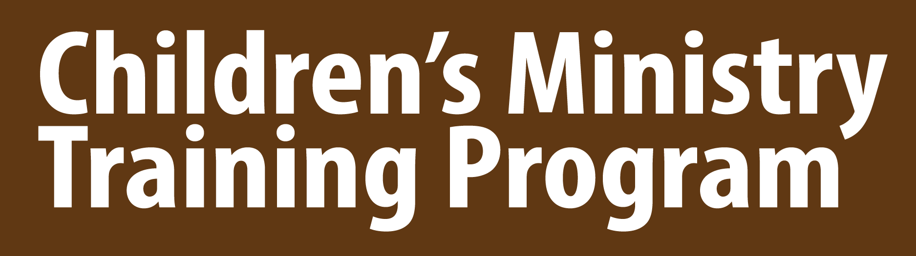 1875x525 Children's Ministry Training Program