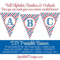 236x236 Pennant Banner, Red Checkered Gingham Plaid