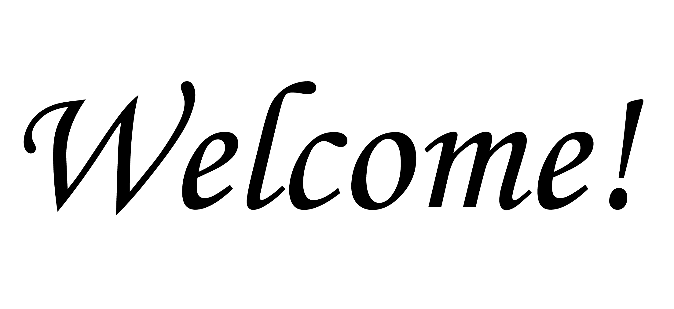 2206x1012 Welcome Clipart