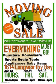 236x354 Garage Sale Poster