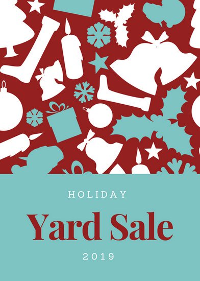 392x550 Maroon And Blue Holiday Items Christmas Flyer