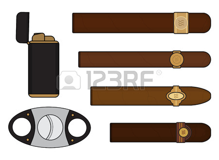 450x328 Cigar Guillotine Cutter, Hand Drawn Retro Vintage Engraved Vector