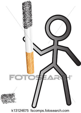340x470 Clipart Of Stickman Cigarette Copy K13124675