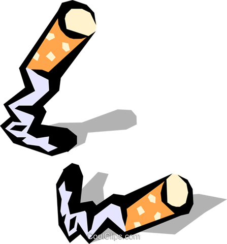 447x480 Cigarette Butts Royalty Free Vector Clip Art Illustration