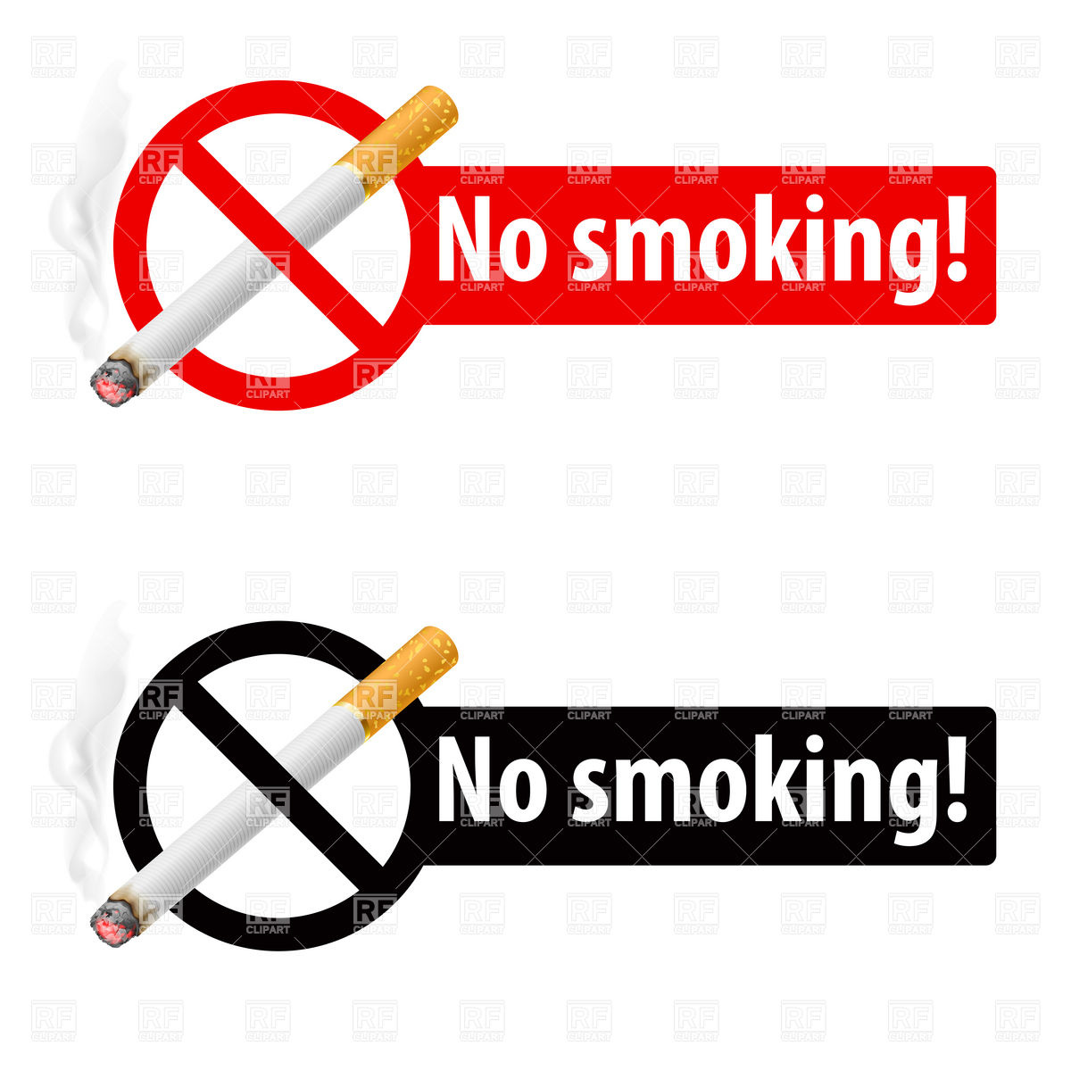 1200x1200 No Smoking Plate Sign With Cigarette Royalty Free Vector Clip Art