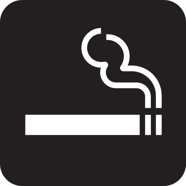 600x600 Smoking Black Clip Art