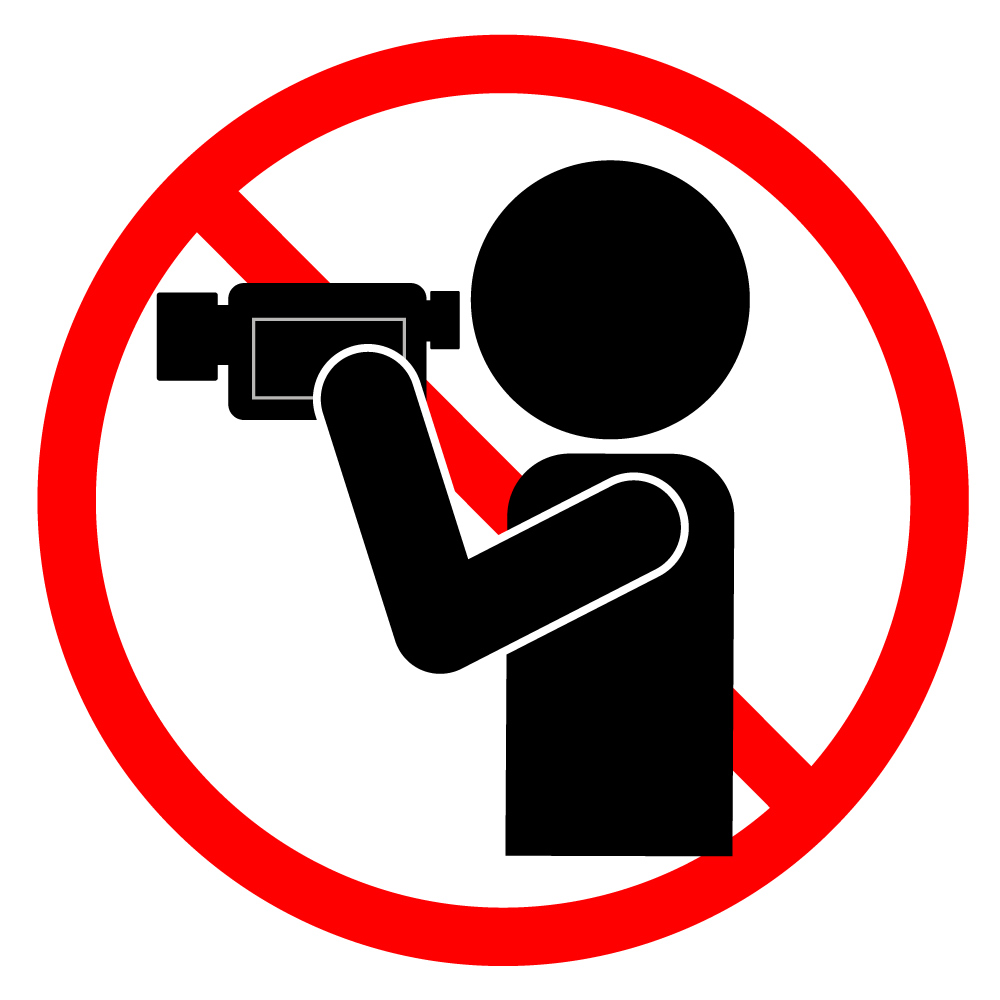 1000x1000 Video Shooting Prohibited Free Illustrations Warning Notice
