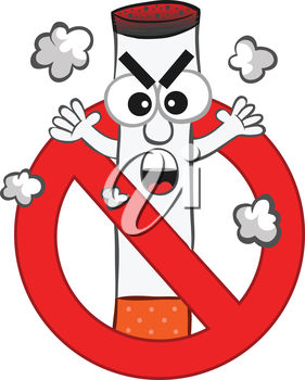 281x350 Clipart Illustration Of A No Smoking Symbol