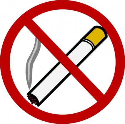 425x422 No Cigarettes Clipart
