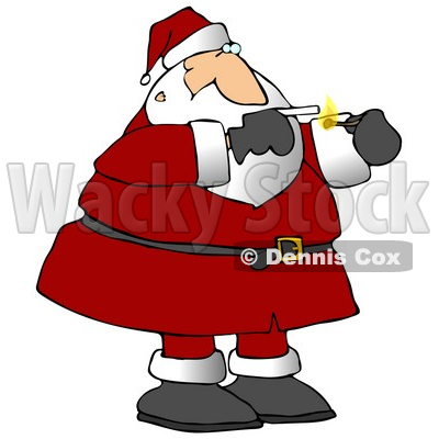 400x400 Smoking A Cigarette On A Smoke Break Clipart Illustration Djart