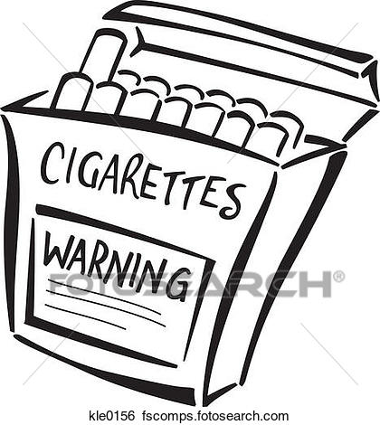 420x470 Stock Illustration Of A Carton Of Cigarettes With A Warning Label