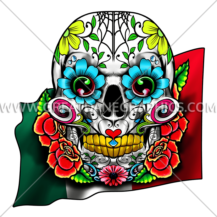 825x825 Skull Cinco De Mayo Production Ready Artwork For T Shirt Printing