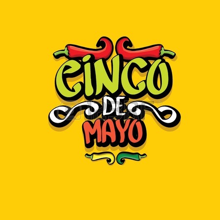 450x450 Cinco De Mayo Vector Concept. Mexican Holiday Vector. Cinco De