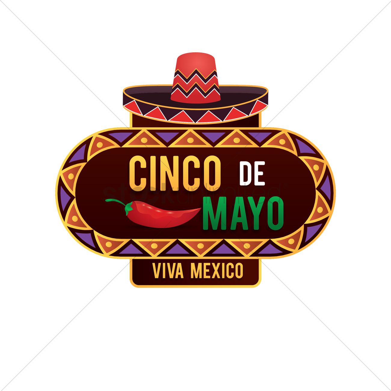 1300x1300 Cinco De Mayo Design Vector Image