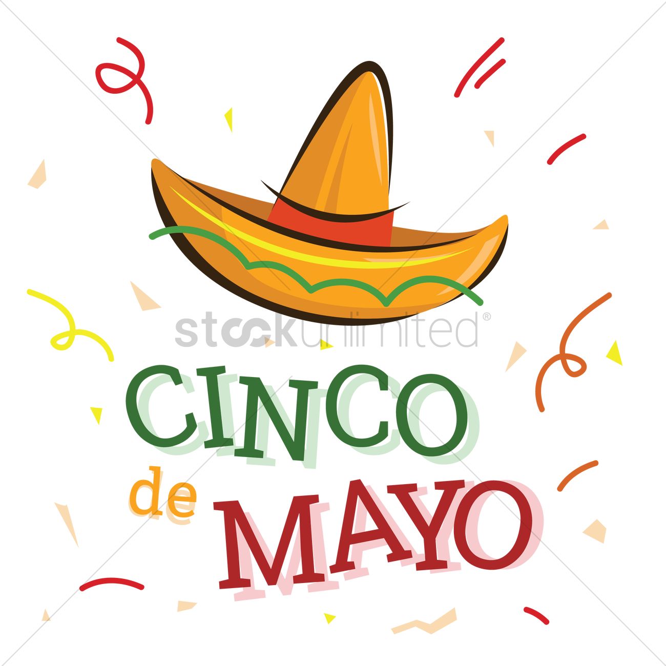 1300x1300 Cinco De Mayo Hat Design Vector Image