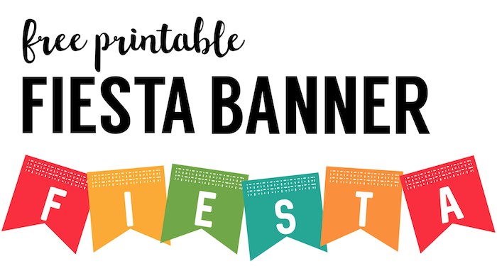 700x375 Fiesta Banner Printable {Free Decor}