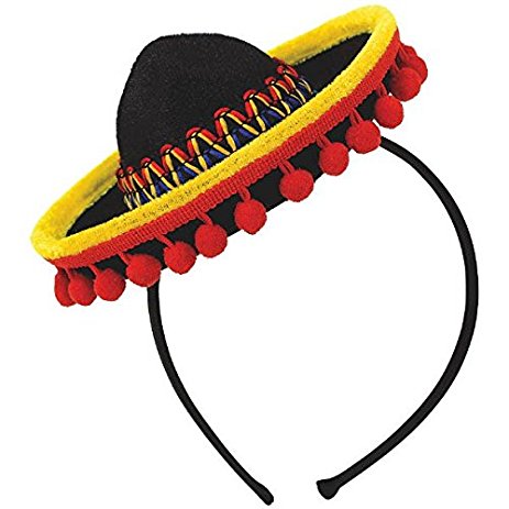 463x463 Cinco De Mayo Fiesta Party Black Spanish Hat With Red