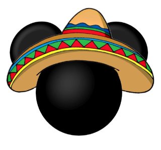320x298 Cinco De Mayo Mickey's Ears Disney Ears, Mickey