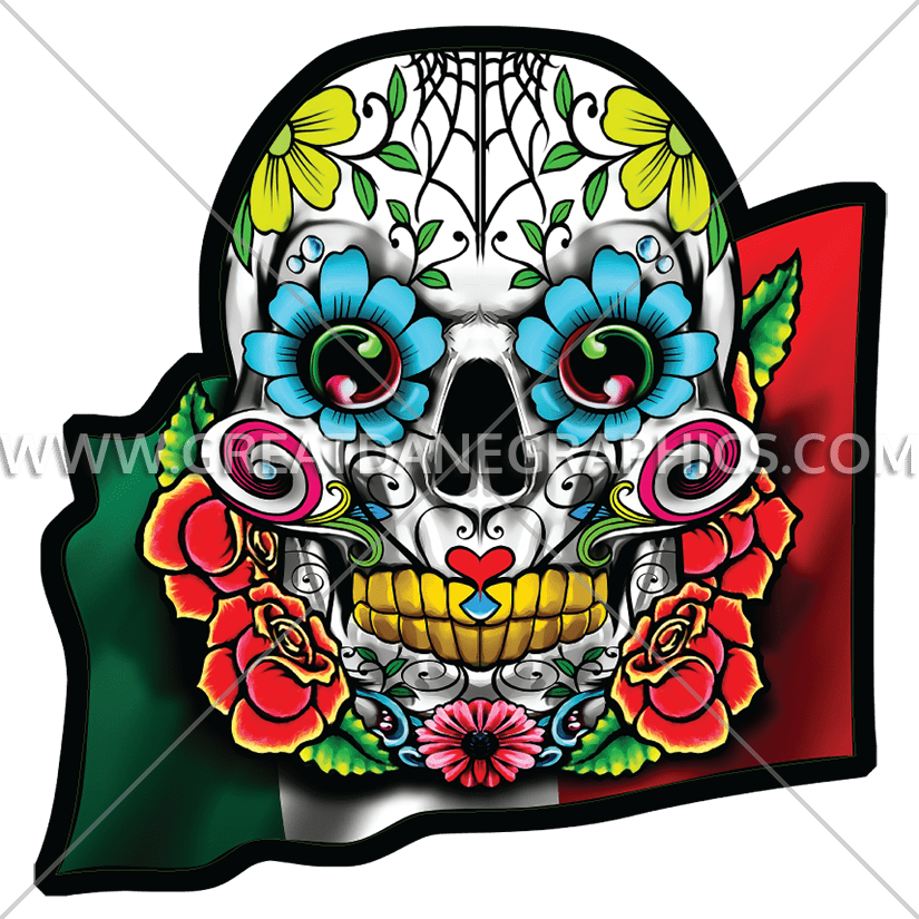 825x825 Skull Cinco De Mayo Production Ready Artwork For T Shirt Printing