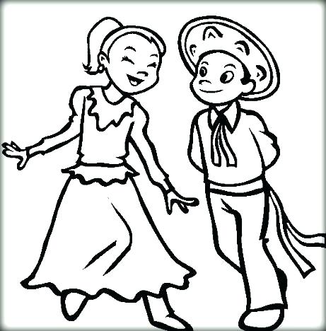 461x468 Cinco De Mayo Coloring Pages Free Printable Pictures Girl And Boy