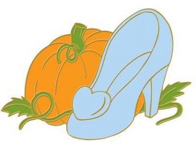 400x289 Cinderella's Glass Slipper And Pumpkin Pin (Disney Shoe Series