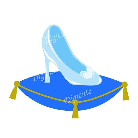 570x570 Glass Slipper Clip Art