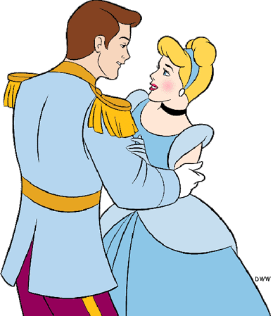 388x449 Cinderella And Prince Charming Clipart