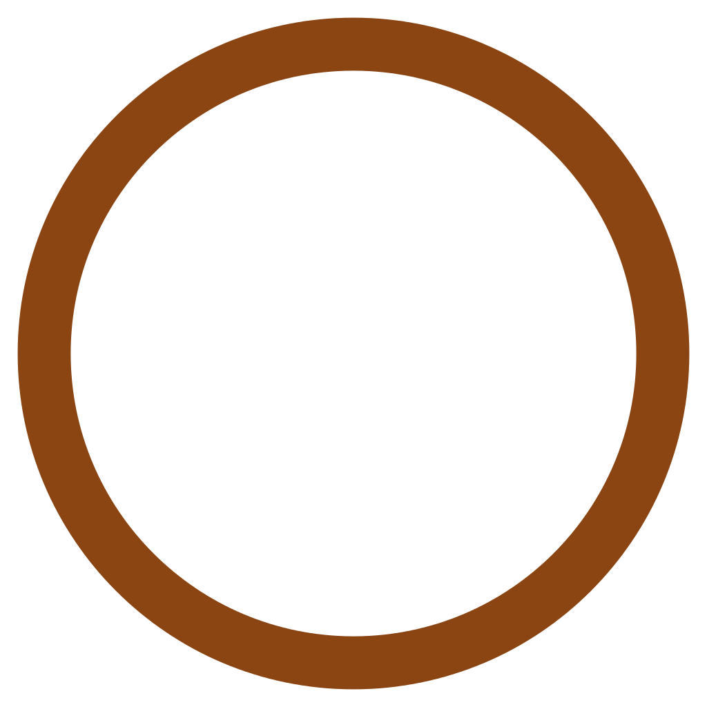 1024x1024 Circle Clipart Brown