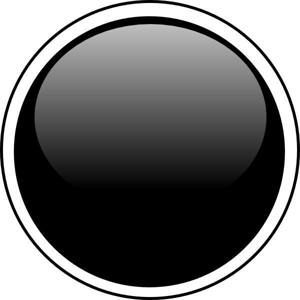 600x600 Glossy Black Circle Button Clip Art