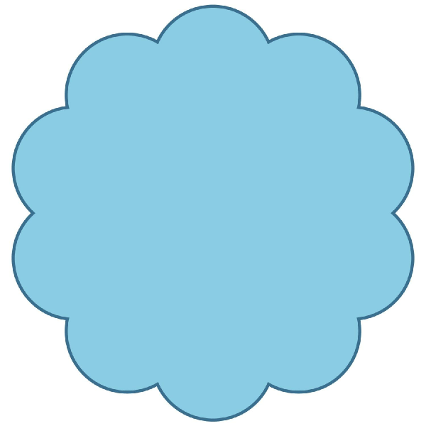 600x600 Free Scalloped Circle Clip Art