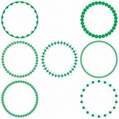 236x236 25 Dark Green Circle Frames, Circle Frame Clip Art, Round Frame