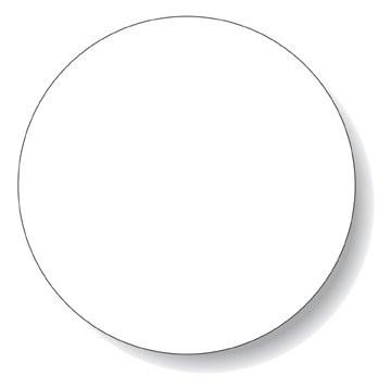 360x357 Circle (Round) Labels On Sheets