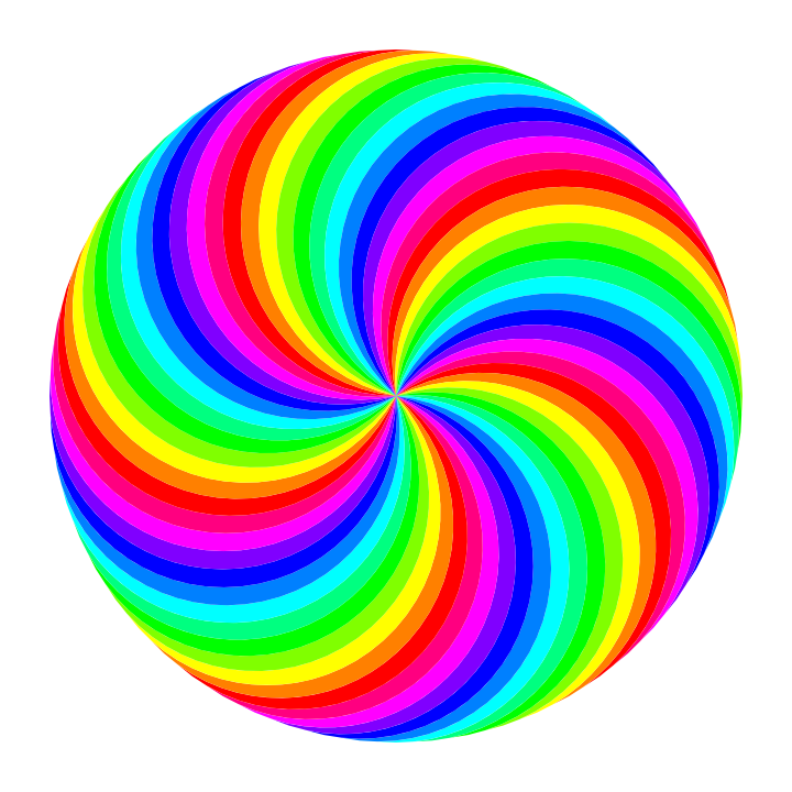 720x720 60 Circle Swirl 12 Color By 10binary