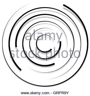 300x320 Concentric Random Circles With Dynamic Lines. Circular Spiral