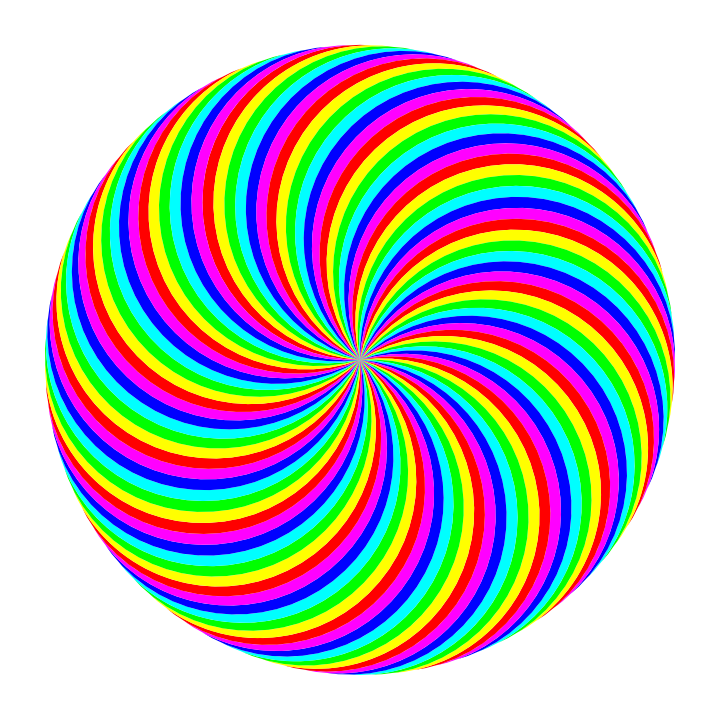 720x720 90 Circle Swirl 6 Color By 10binary